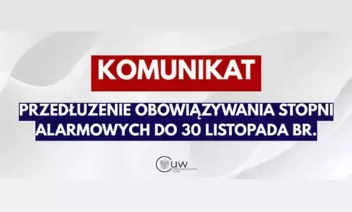 Zdjęcie do Przedłużenie obowiązywania stopni alarmowych BRAVO oraz BRAVO-CRP
