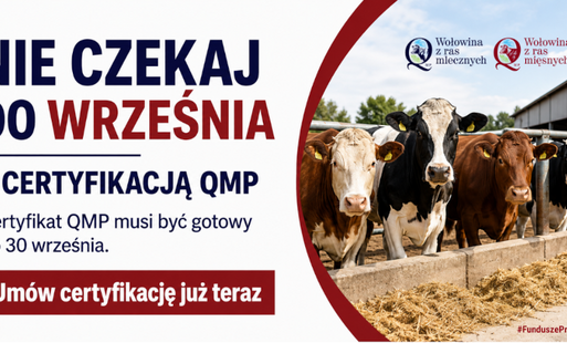 Zdjęcie do Rolniku! Nie czekaj do września z certyfikacją QMP