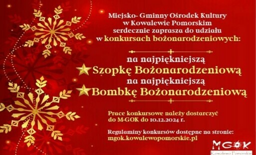 Zdjęcie do Konkursy bożonarodzeniowe MGOK