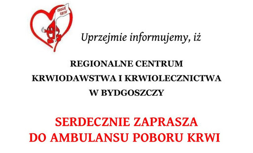 Zdjęcie do Ambulans poboru krwi