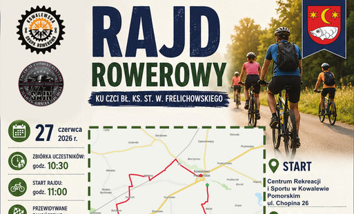 Zdjęcie do Rajd rowerowy ku czci bł. ks. Stefana W. Frelichowskiego