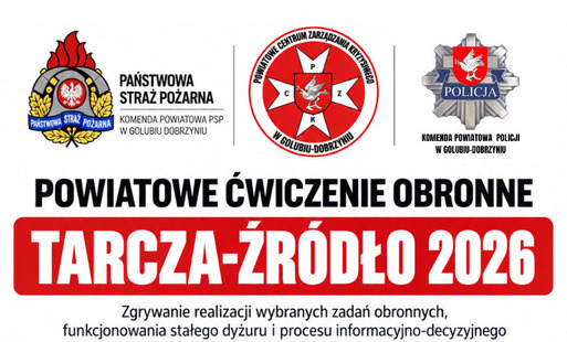 Zdjęcie do Powiatowe ćwiczenie obronne Tarcza-Źr&oacute;dło 2026