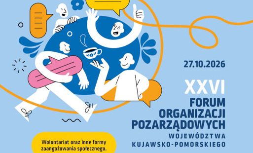 Zdjęcie do Zaproszenie na XXVI Forum Organizacji Pozarządowych Wojew&oacute;dztwa Kujawsko- Pomorskiego