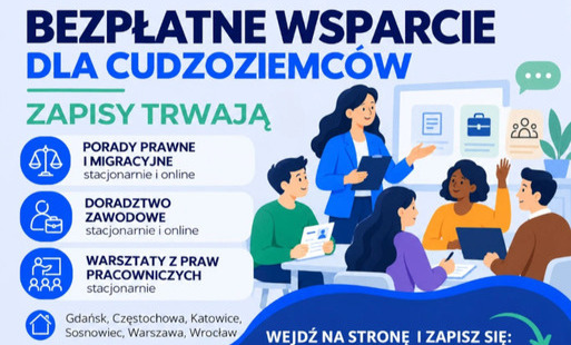 Zdjęcie do Nowe formy bezpłatnego wsparcia dla cudzoziemc&oacute;w